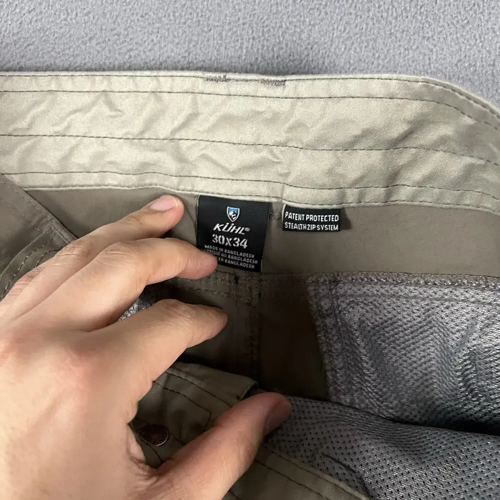 Kuhl Pants Mens 30X34 Renegade Convertible Stealth Outdoor Cargos Hiking
